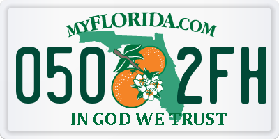 FL license plate 0502FH