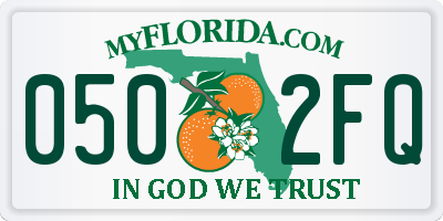 FL license plate 0502FQ
