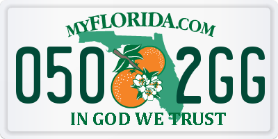 FL license plate 0502GG
