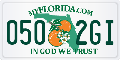 FL license plate 0502GI