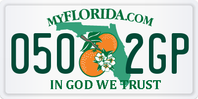 FL license plate 0502GP