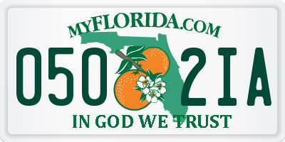 FL license plate 0502IA