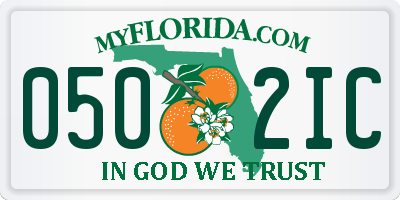 FL license plate 0502IC