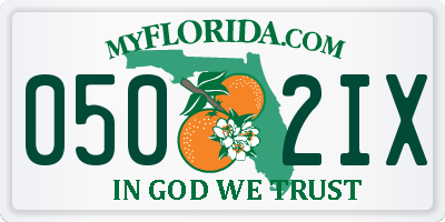 FL license plate 0502IX