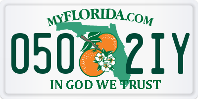 FL license plate 0502IY