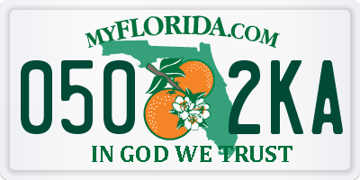 FL license plate 0502KA