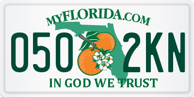 FL license plate 0502KN