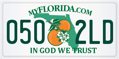 FL license plate 0502LD