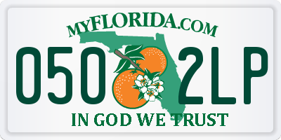 FL license plate 0502LP