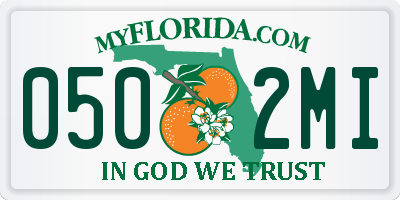 FL license plate 0502MI