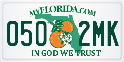 FL license plate 0502MK