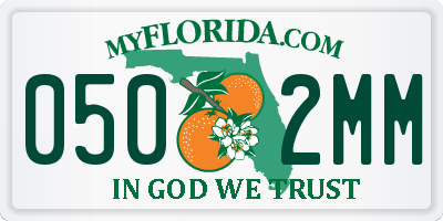 FL license plate 0502MM
