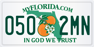 FL license plate 0502MN