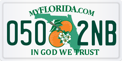 FL license plate 0502NB