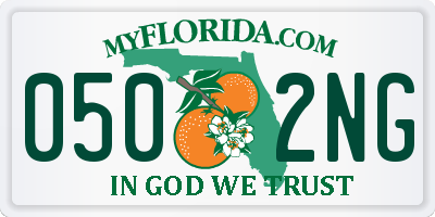 FL license plate 0502NG