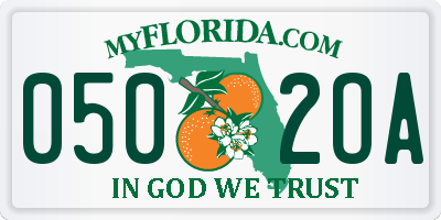 FL license plate 0502OA