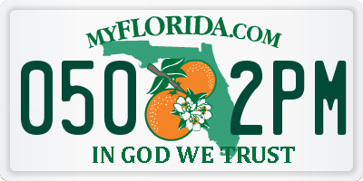 FL license plate 0502PM