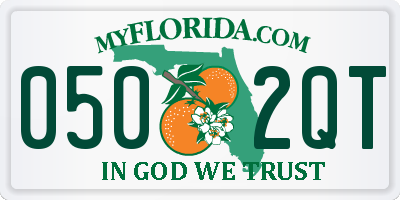 FL license plate 0502QT