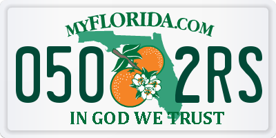 FL license plate 0502RS