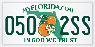 FL license plate 0502SS