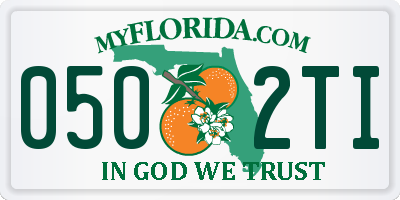 FL license plate 0502TI