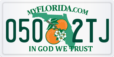 FL license plate 0502TJ