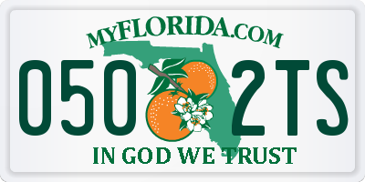 FL license plate 0502TS
