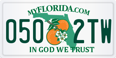 FL license plate 0502TW