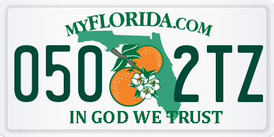 FL license plate 0502TZ