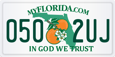 FL license plate 0502UJ