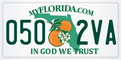 FL license plate 0502VA
