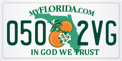FL license plate 0502VG