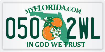 FL license plate 0502WL