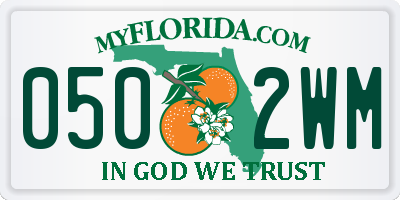 FL license plate 0502WM