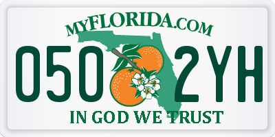 FL license plate 0502YH