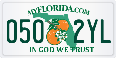 FL license plate 0502YL