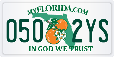 FL license plate 0502YS