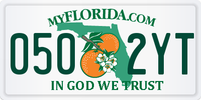 FL license plate 0502YT