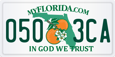 FL license plate 0503CA