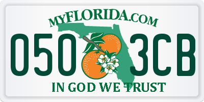 FL license plate 0503CB