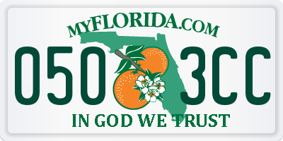 FL license plate 0503CC