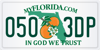 FL license plate 0503DP