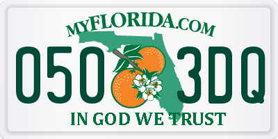 FL license plate 0503DQ