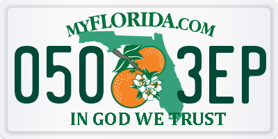 FL license plate 0503EP