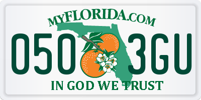 FL license plate 0503GU