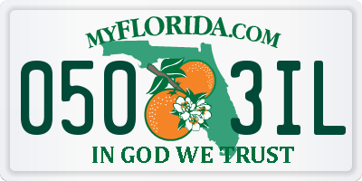 FL license plate 0503IL