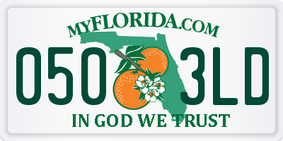 FL license plate 0503LD