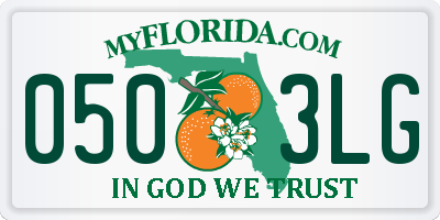 FL license plate 0503LG