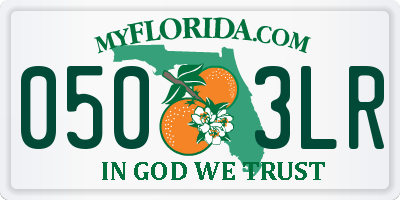 FL license plate 0503LR
