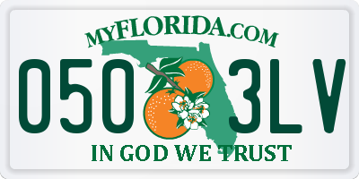 FL license plate 0503LV
